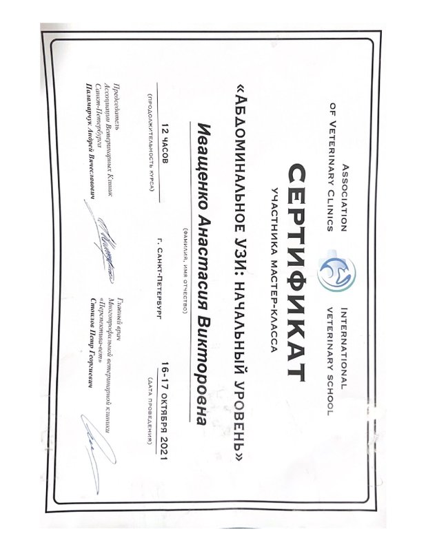 Документ или сертификат