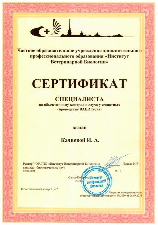 Документ или сертификат