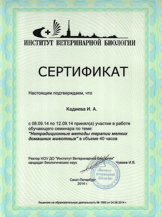 Документ или сертификат