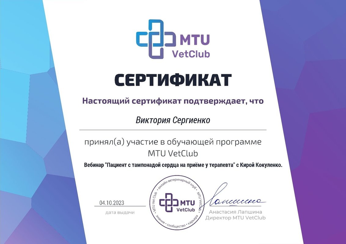 Документ или сертификат