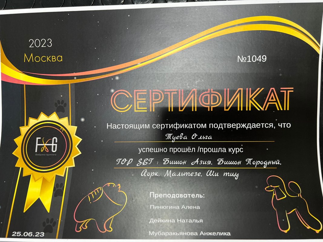 Документ или сертификат