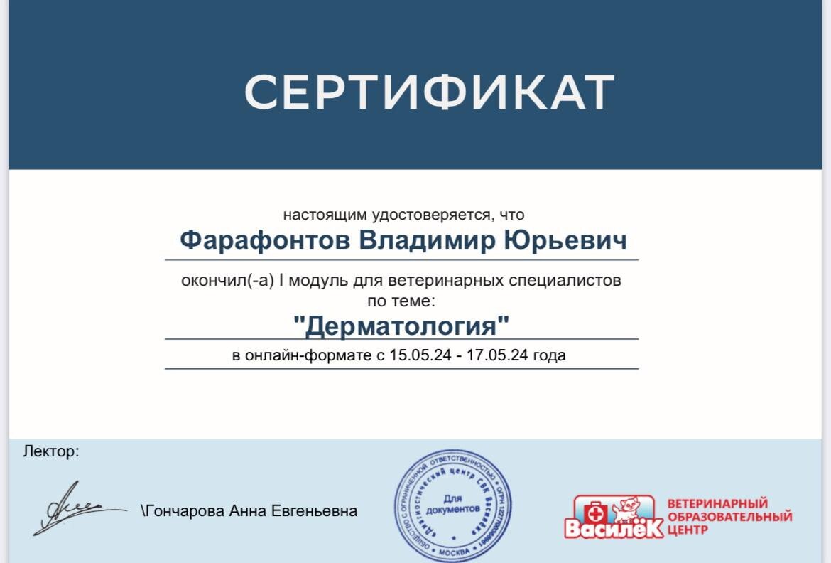 Документ или сертификат