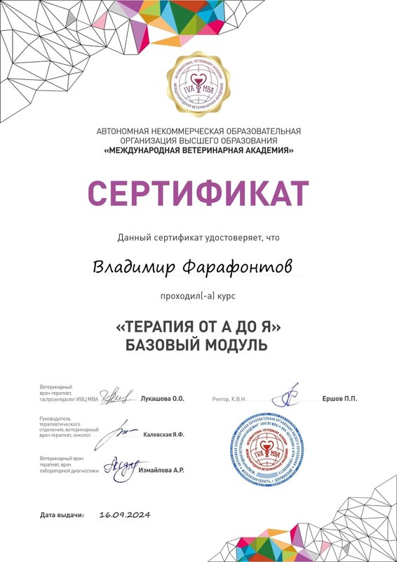 Документ или сертификат