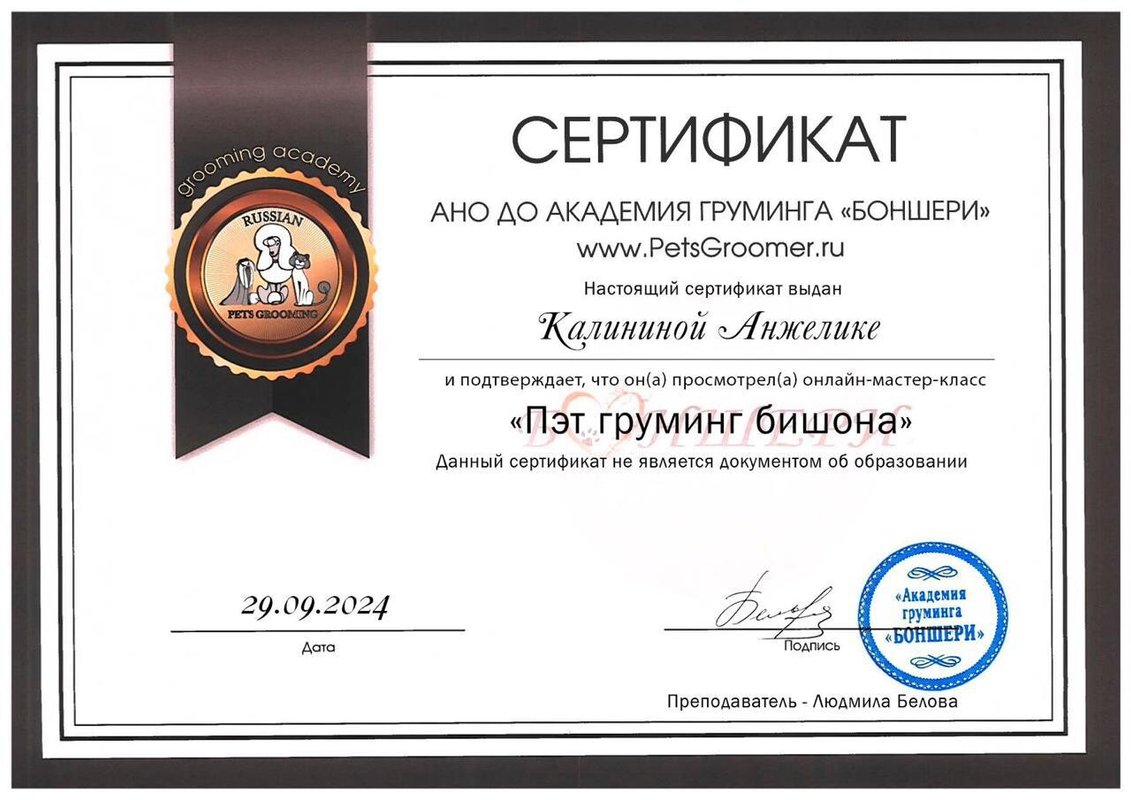 Документ или сертификат