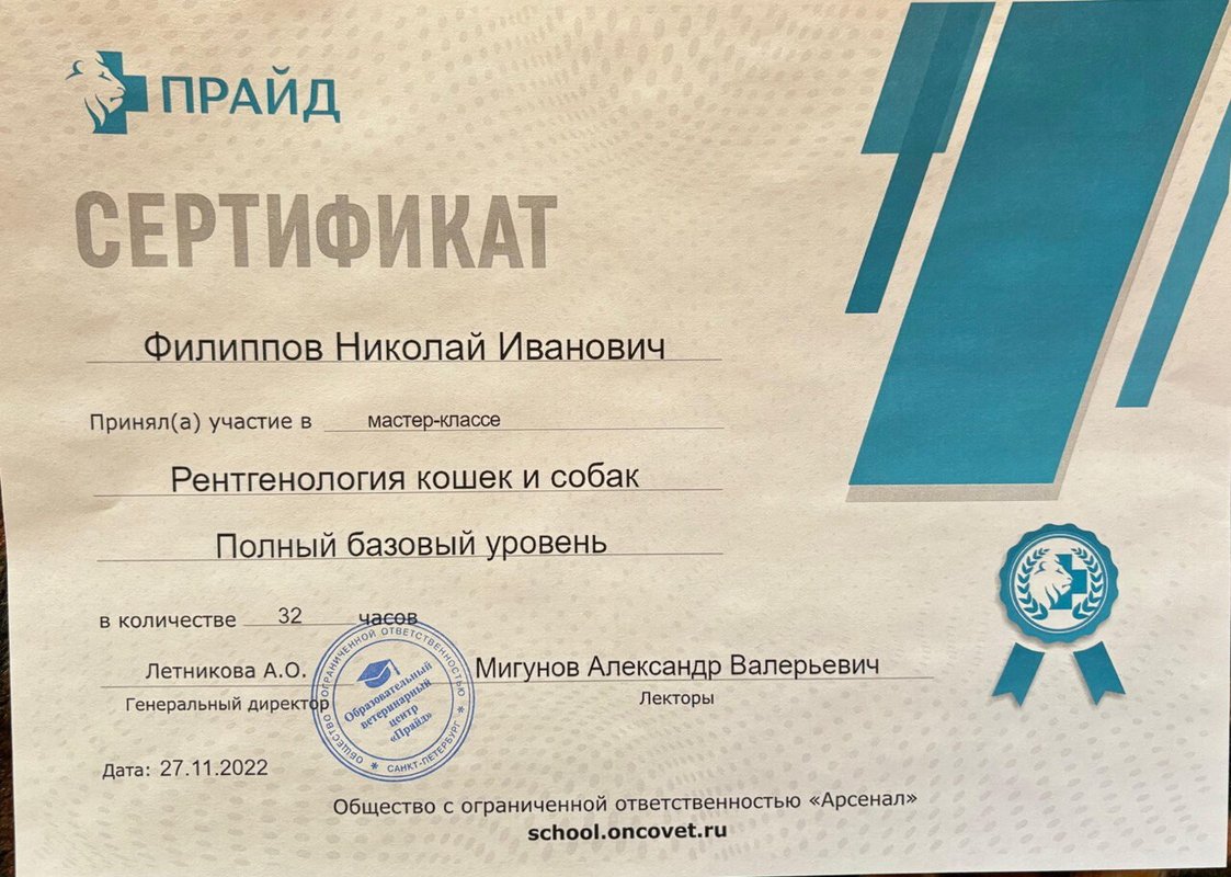 Документ или сертификат