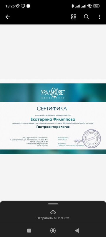 Документ или сертификат