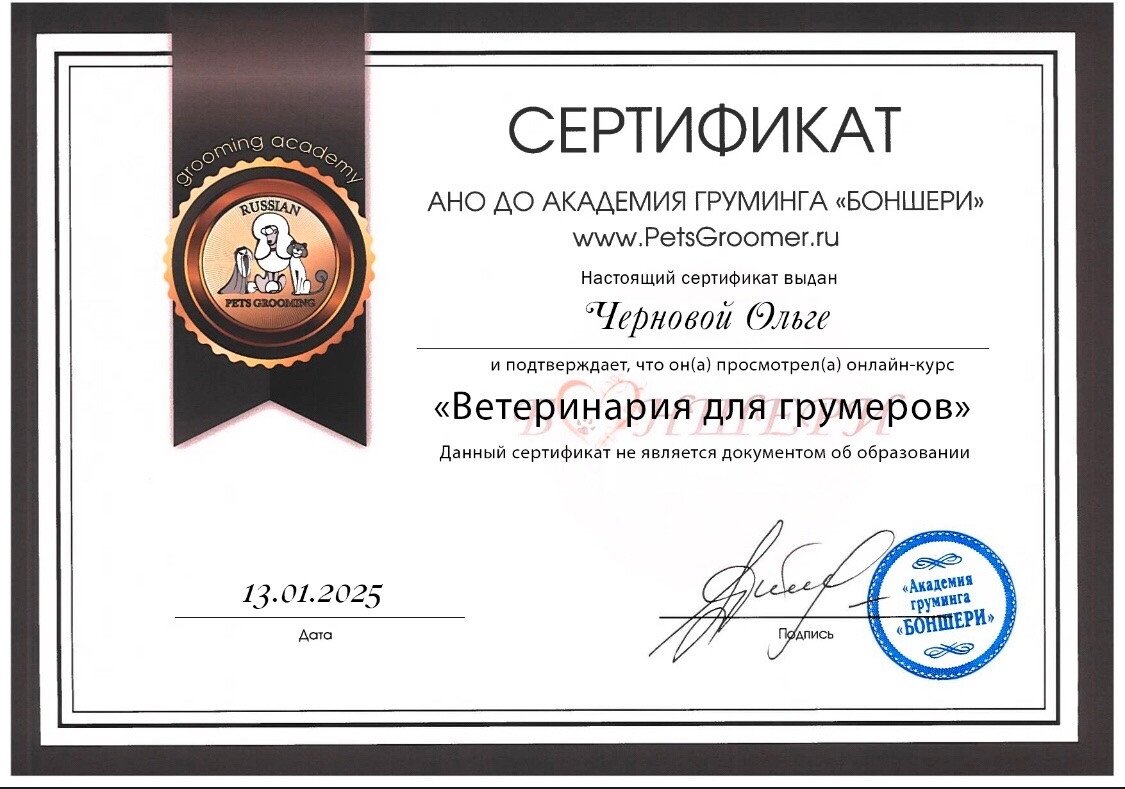 Документ или сертификат