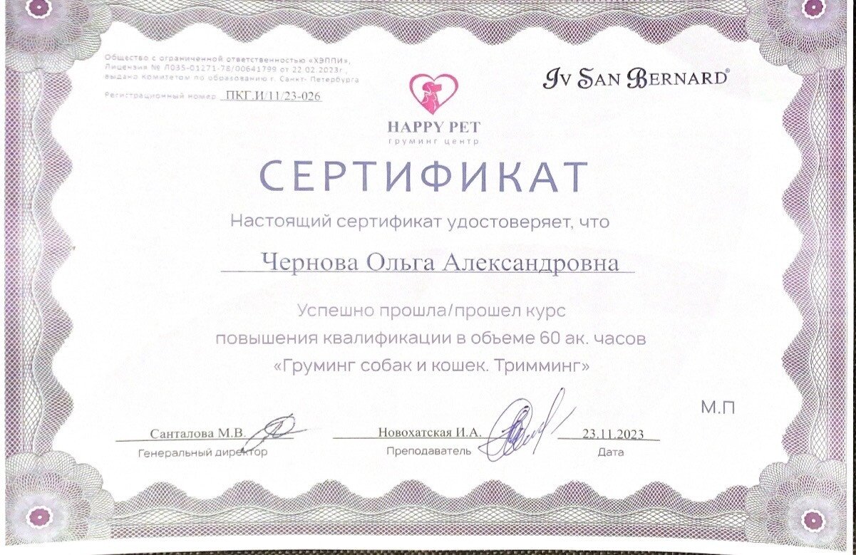 Документ или сертификат