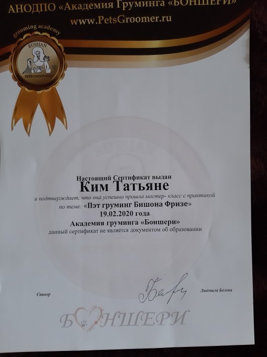 Документ или сертификат