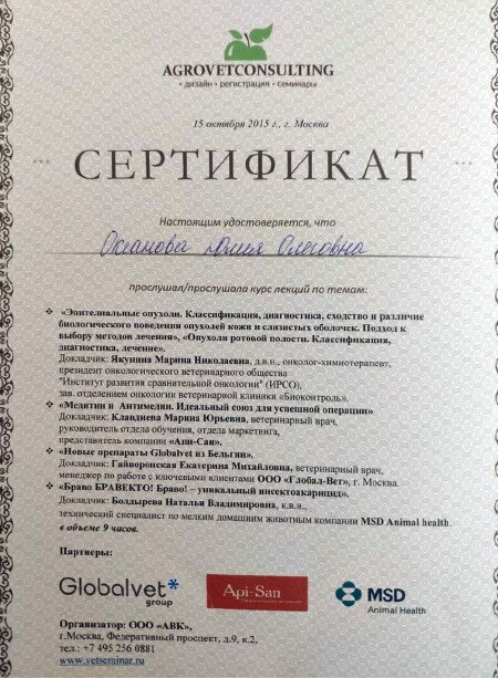 Документ или сертификат