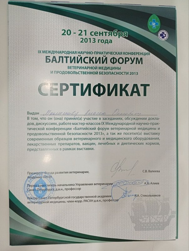 Документ или сертификат