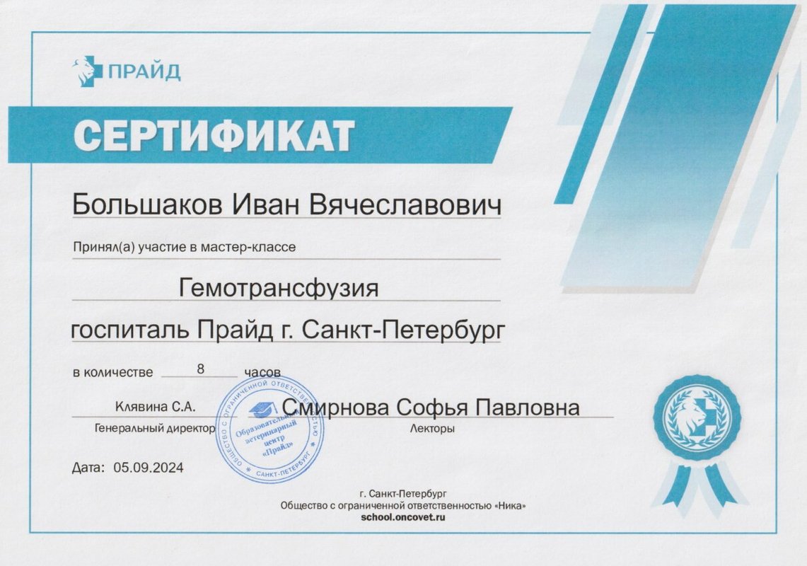 Документ или сертификат