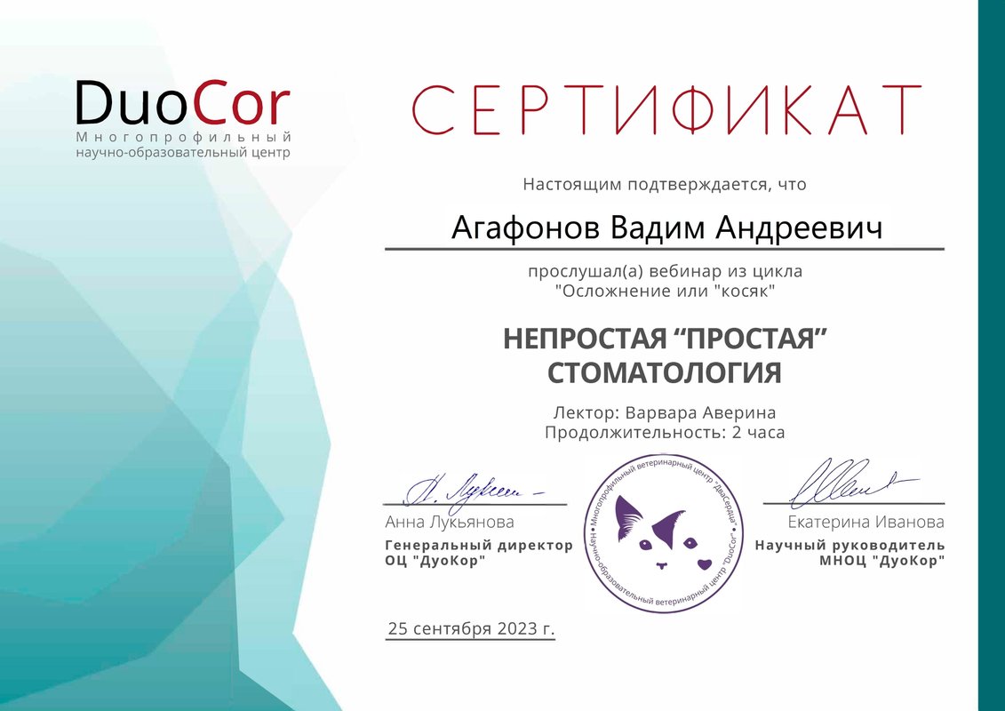 Документ или сертификат