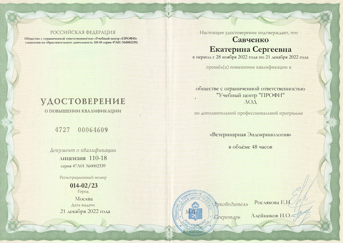 Документ или сертификат