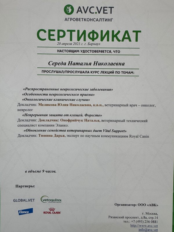 Документ или сертификат