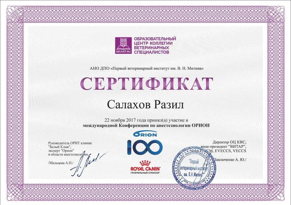 Документ или сертификат