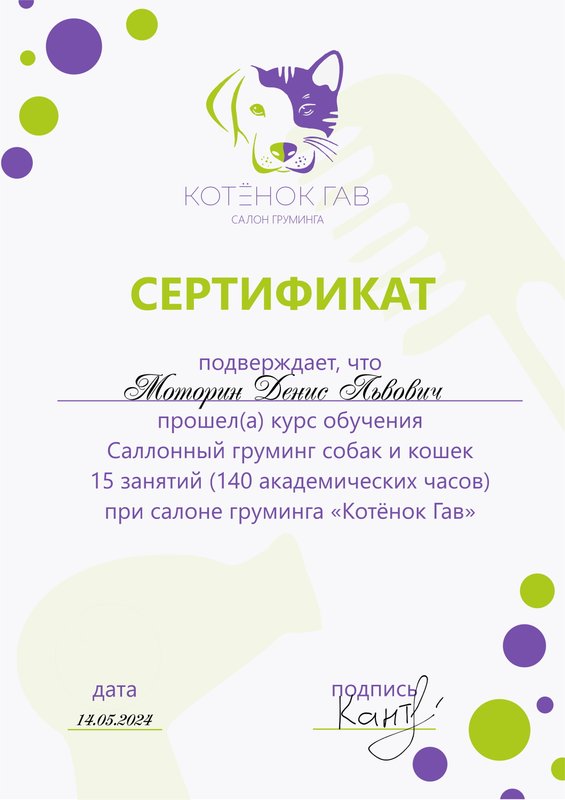 Документ или сертификат