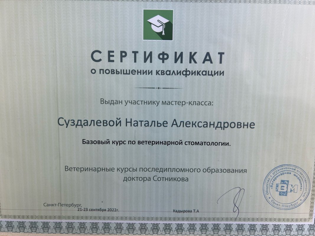 Документ или сертификат