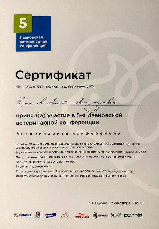 Документ или сертификат